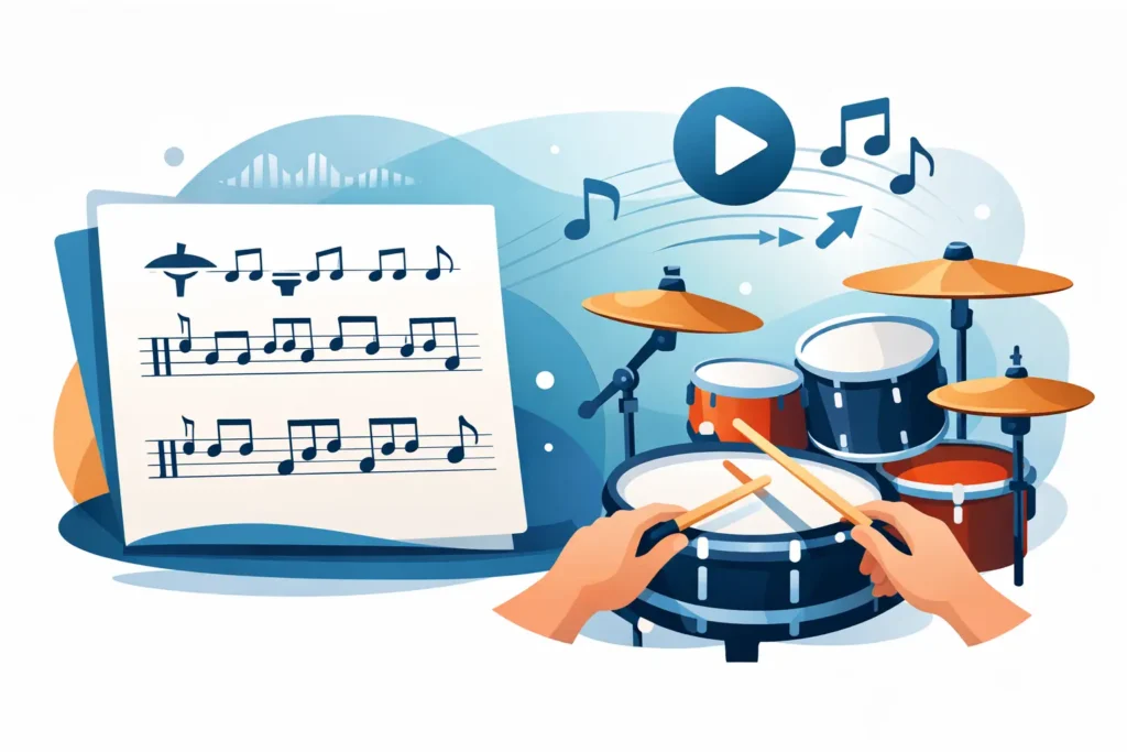 Learning Songs With Drum Notation Fast