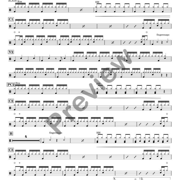 Main Girl drum sheet music – Charlotte Cardin (preview)