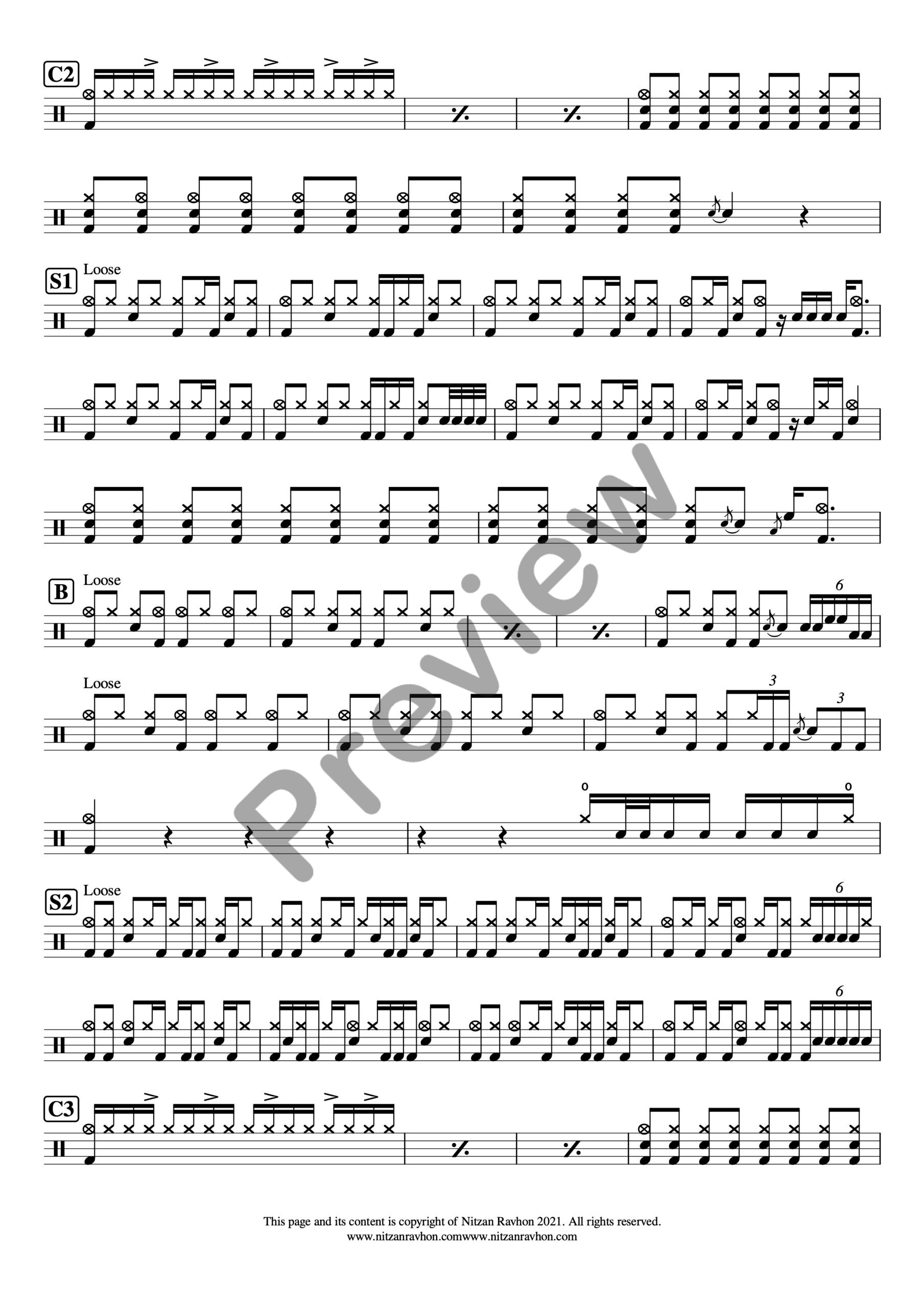 תגידי לי את תווים לתופים – מרסדס בנד (תצוגה מקדימה)