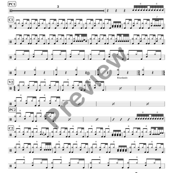 Life On Mars drum sheet music – David Bowie (preview)