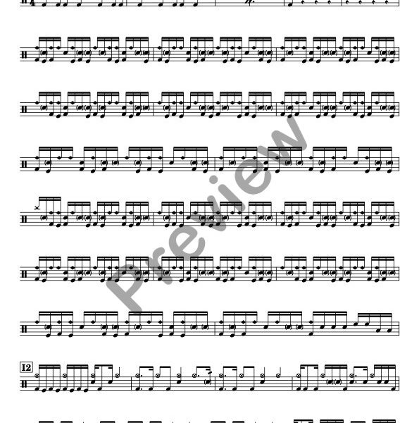 Liquid Fire drum sheet music – Gojira (preview)
