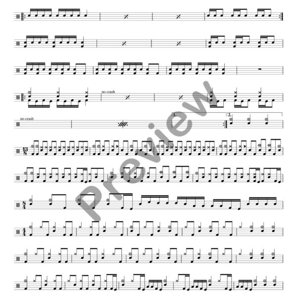 Prosthetic drum sheet music – Haken (preview)