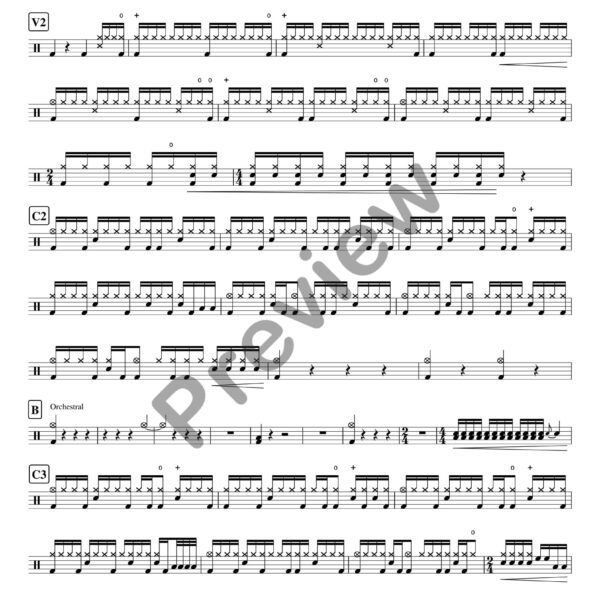 Let It Go drum sheet music – Idina Menzel (preview)