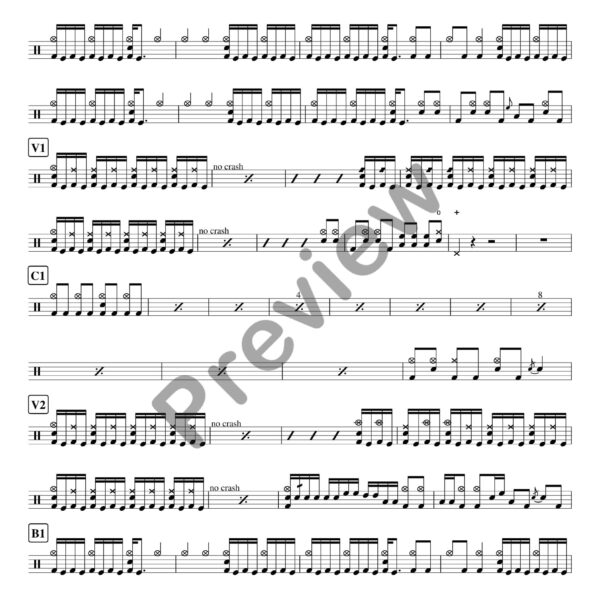 This Fire Burns drum sheet music – Killswitch Engage (preview)