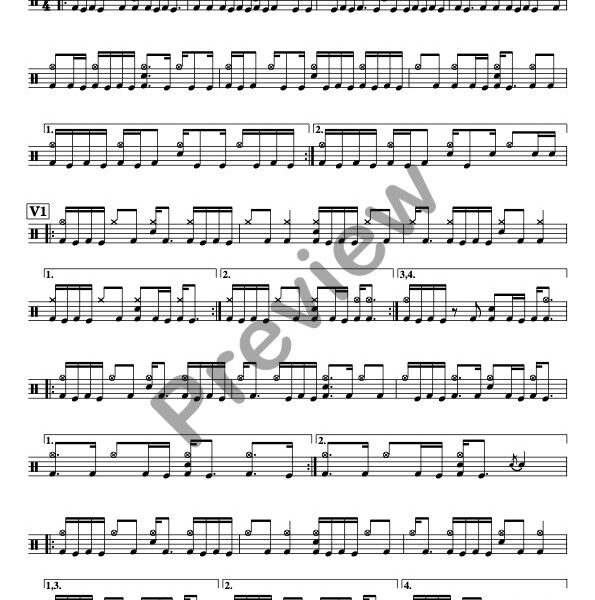 New Millennium Cyanide Christ drum sheet music – Meshuggah (preview)