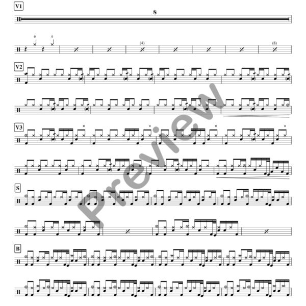 Undertow drum sheet music – Pain of Salvation (preview)