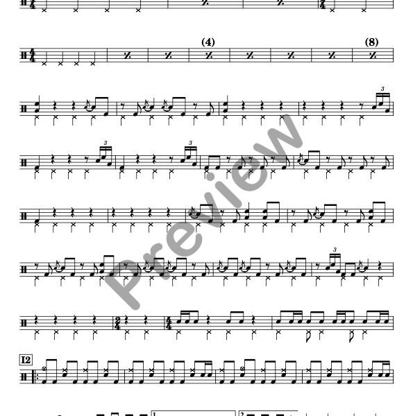 A Song For The Dead drum sheet music – Queens Of The Stone Age (preview)