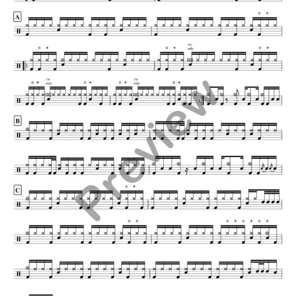 Tom Sawyer drum sheet music – Rush (preview)