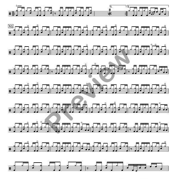 The Pot drum sheet music – Tool (preview)