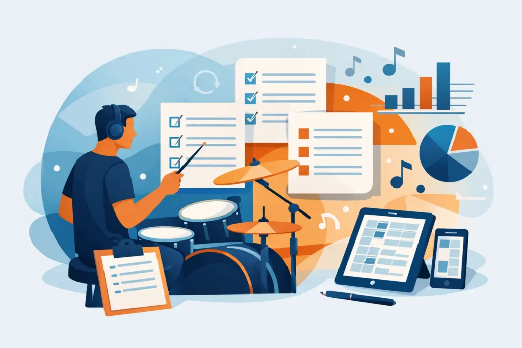 Setlist Chart Organization for Working Drummers