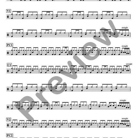 Crazy Drum Sheet Music – Aerosmith | Accurate PDF